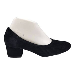 Jeffery Campbell Chunky Heel Suede Shoes Size 9 Black